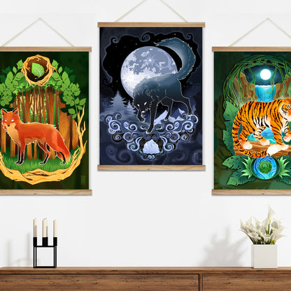 Drifted Thought Animalia: Wall Scrolls