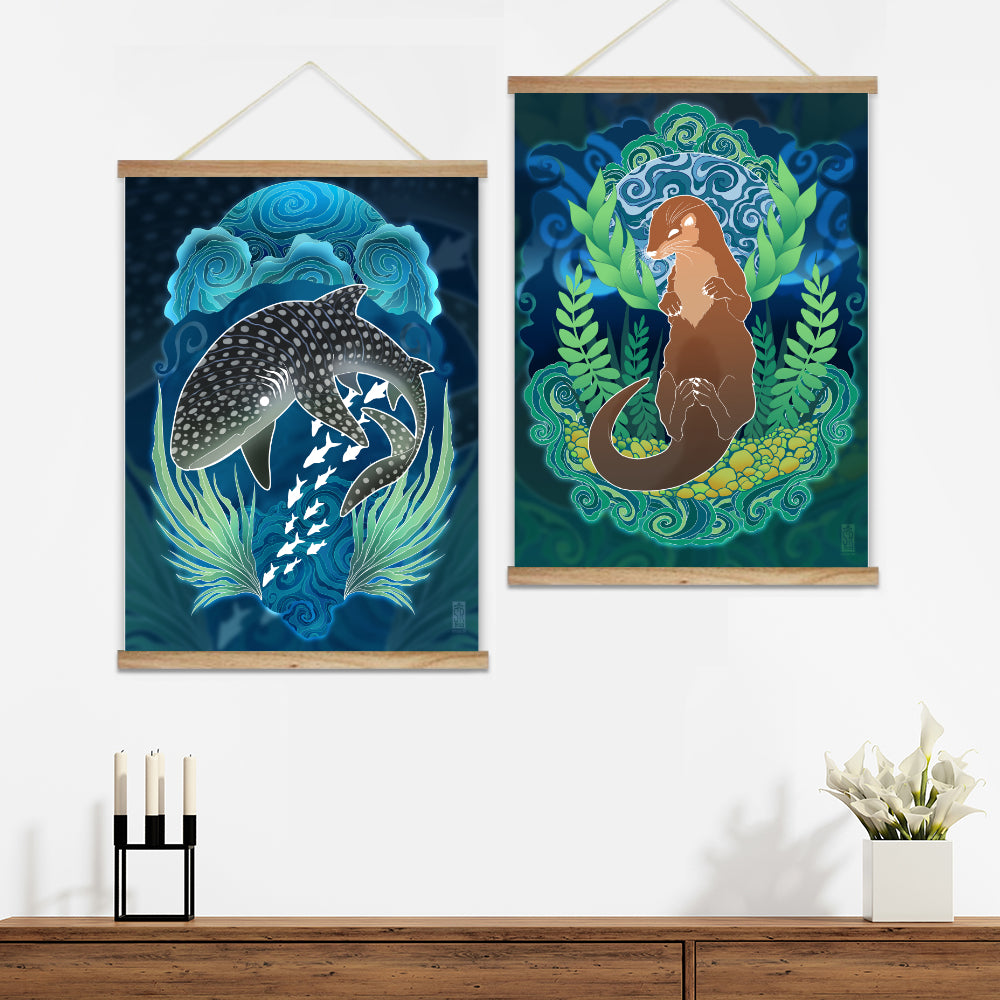 Drifted Thought Animalia: Wall Scrolls